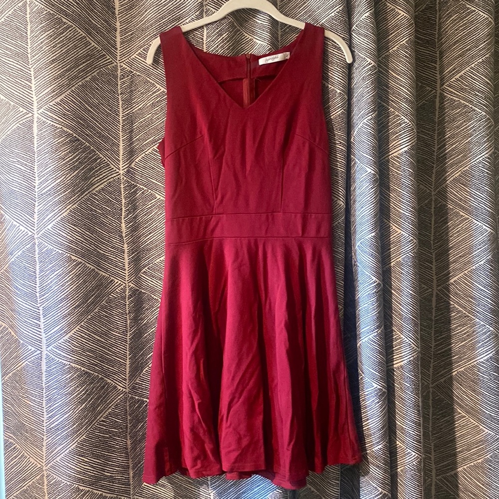 NWOT red fit & flare dress